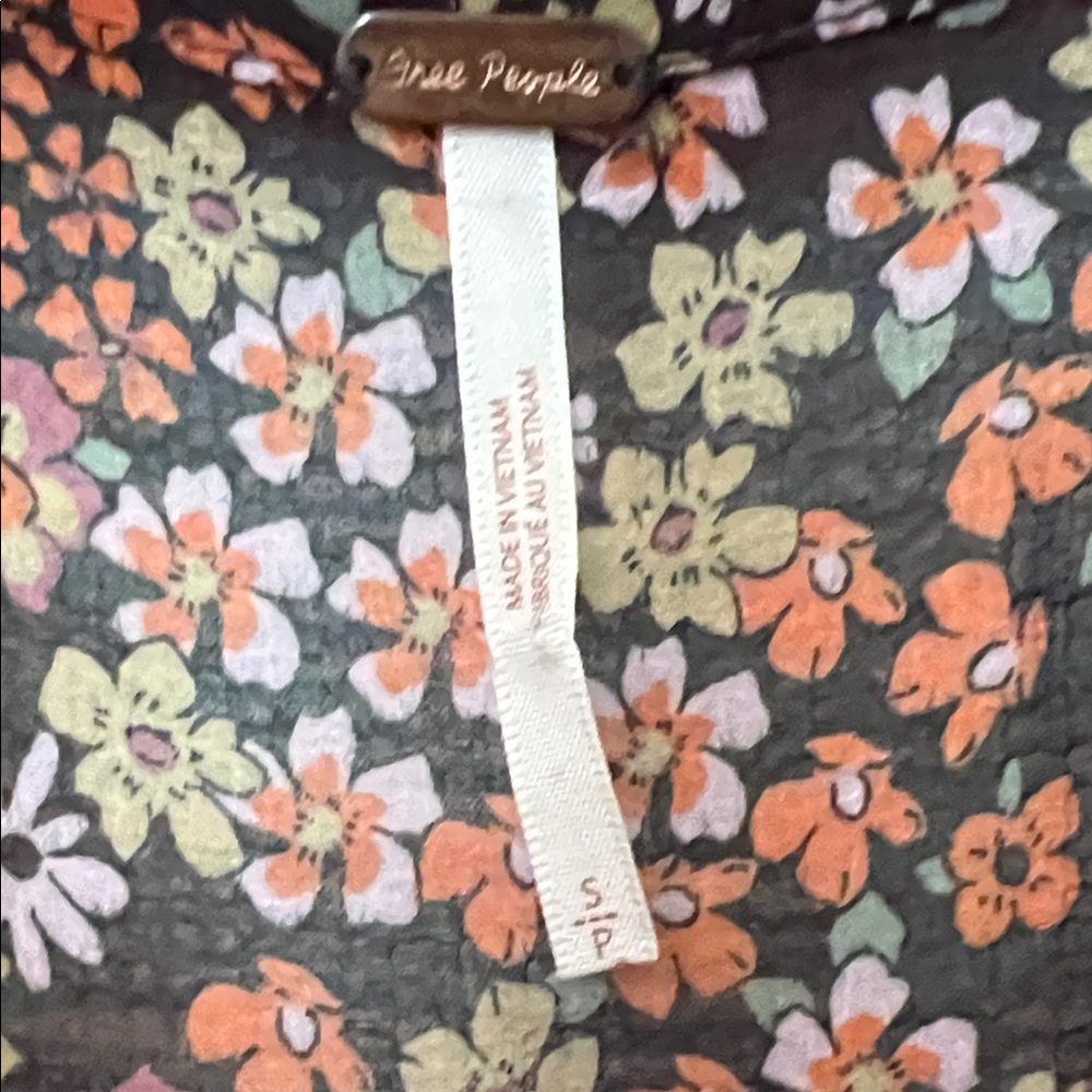 Free People dress Bonnie Dusk Combo button up Small EUC no flaws cottagecore - Picture 7 of 13